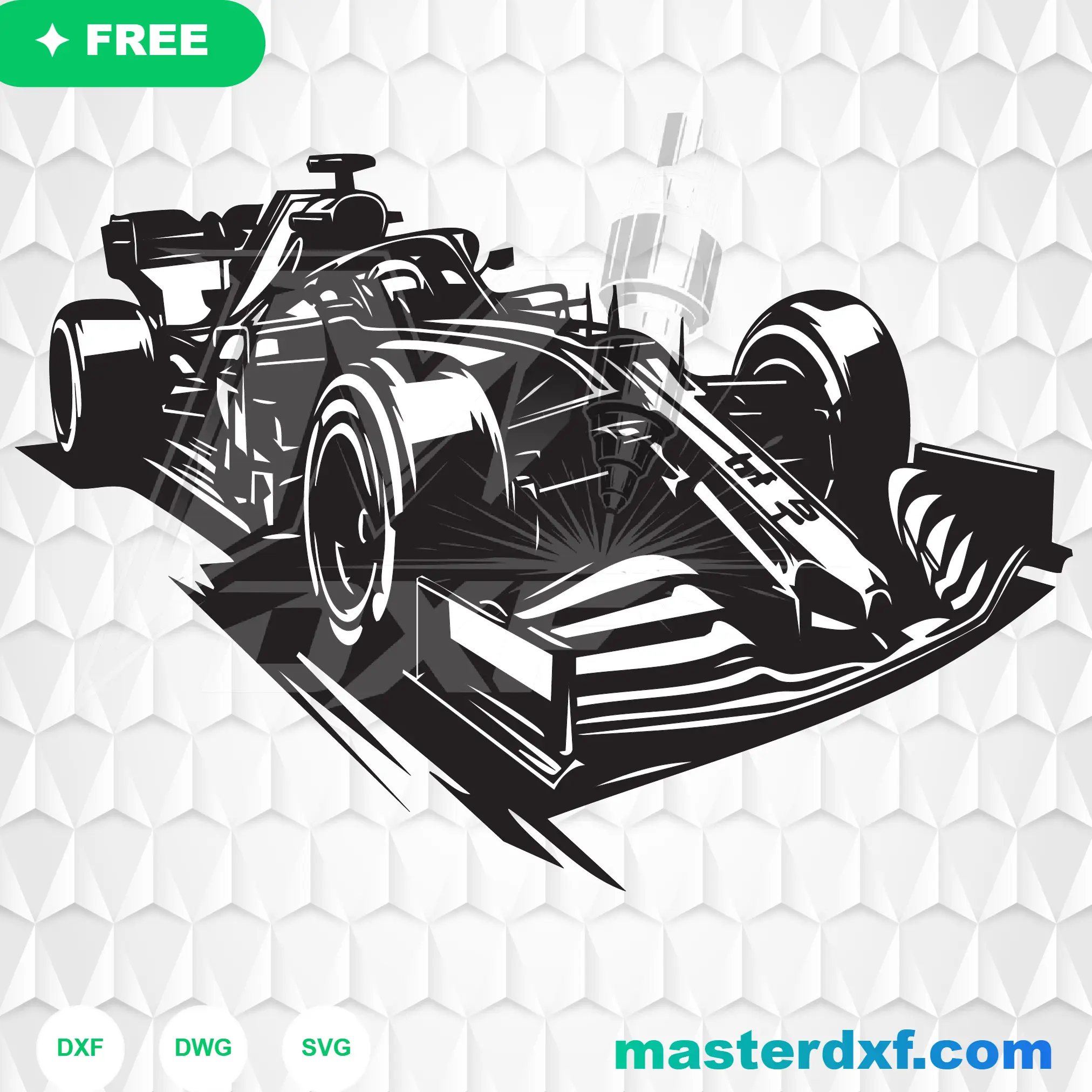 Formula One Wall Art DXF Laser Cut DXF File